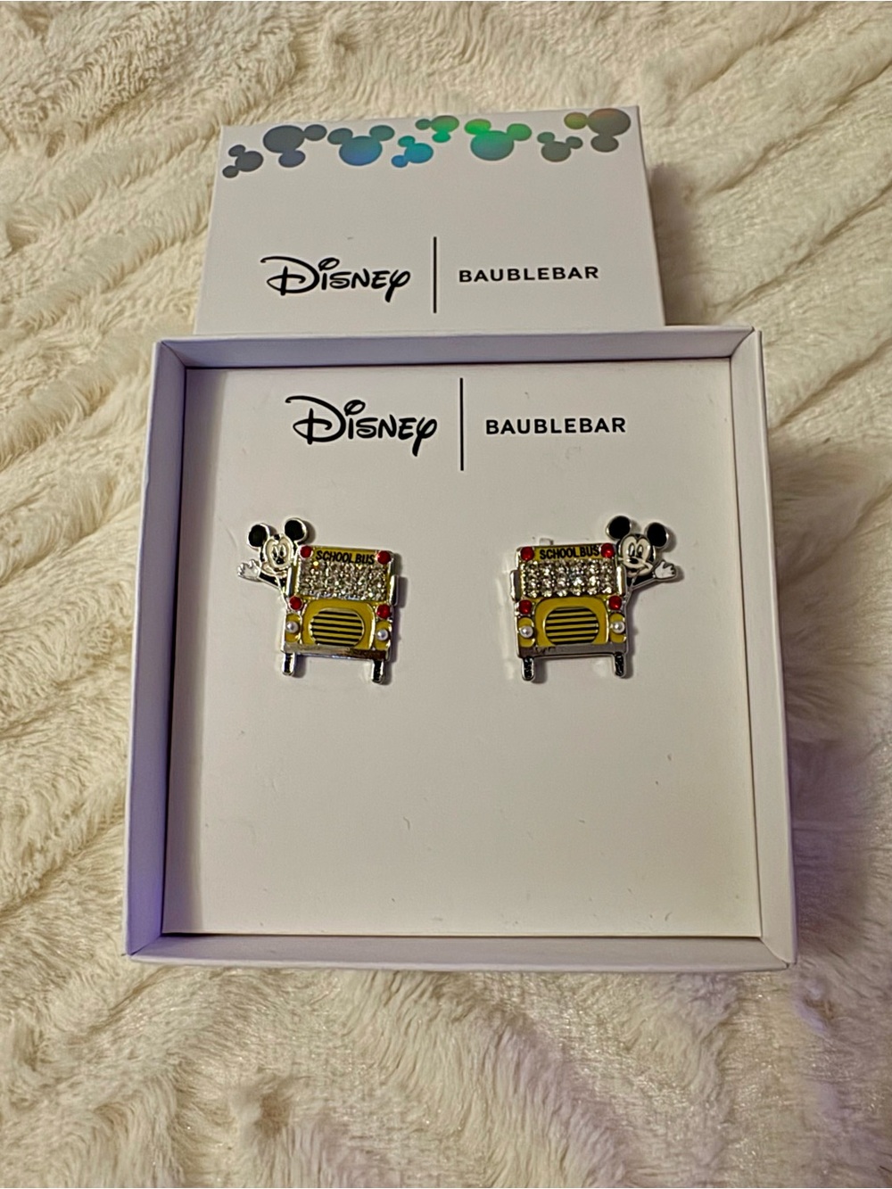 Disney BaubleBar Mickey School Bus Stud Earrings - Teacher Back To School Yellow